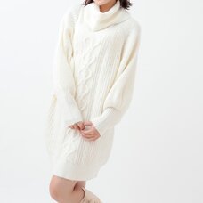 LIZ LISA Brushed Yarn Big Silhouette Knit Dress