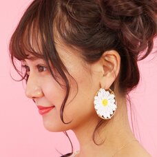 Honey Salon Daisy Hoop Earrings