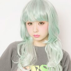 LLL Princess Wave Long Mint Cigarette Wig