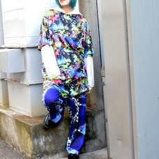 ACDC RAG Space Cat & Dinosaur T-Shirt Dress