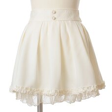 LIZ LISA Frilly Lace Hem Sukapan Skirt