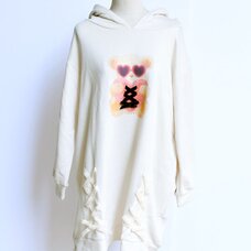 LIZ LISA Bear Print String Hoodie