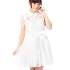 LIZ LISA Heart Ribbon Mesh Dress w/ Official LIZ LISA Shop Bag