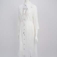 Rozen Kavalier Feather Embroidered Long Blouse