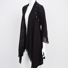 Rozen Kavalier Printed Cache Coeur Cardigan