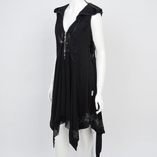 Rozen Kavalier Sleeveless Hooded Cardigan