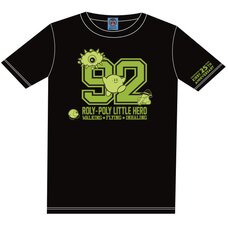 The King of Games Kirby 25th Anniversary Numbering Black T-Shirt w/ Plush Mascot