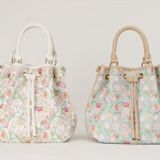 Honey Salon Vintage Tulip Drawstring Bag