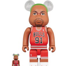BE@RBRICK Chicago Bulls Dennis Rodman 100% & 400% Set