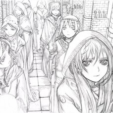 Yoshitoshi ABe 20th Anniversary Signed Premium Art Print - Ritual Corridor