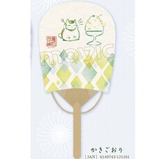 Natsume's Book of Friends Nyanko-sensei Shaved Ice Oval Fan