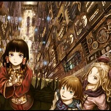 Yoshitoshi ABe 20th Anniversary Signed Premium Art Print - City of Celebration: Darkness