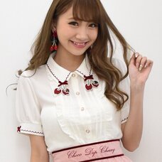 LIZ LISA Chocolate-Dipped Cherries Blouse