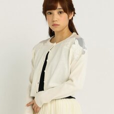LIZ LISA Embroidered Shoulder Cardigan