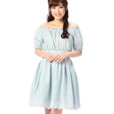 LIZ LISA Denim Off-the-Shoulder Dress w/ Official LIZ LISA Shop Bag