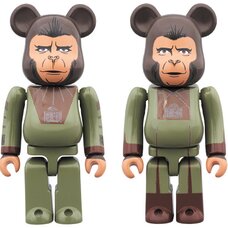 BE@RBRICK Planet of the Apes Cornelius & Zira 100% Set