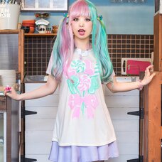 LISTEN FLAVOR Lollipop Candy Raglan Cutsew