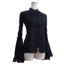 Atelier Pierrot Standing Collar Princess Sleeve Blouse