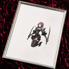 Terra Battle Character Art Amazora Lithograph w/ Frame