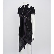 Ozz Oneste Embroidered Rose Irregular Hem Tunic