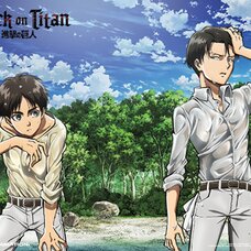 Attack on Titan - Eren & Levi on Shore Wall Scroll