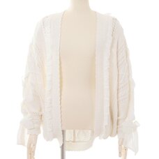LIZ LISA Ribbon Shoulder String Momonga Cardigan