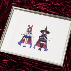 Terra Battle Character Art Yukken & Rikken Lithograph w/ Frame