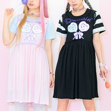 LISTEN FLAVOR Lollipop Candy Layered Dress