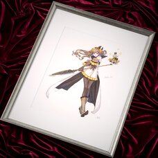 Terra Battle Character Art Samantha Lithograph w/ Frame