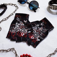 ACDC RAG Punk Samurai Fingerless Gloves