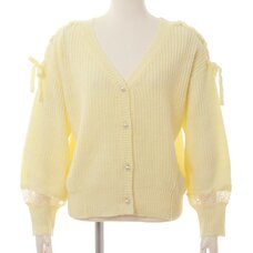 LIZ LISA Shoulder Ribbon Cardigan