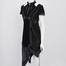Ozz Oneste Embroidered Rose Irregular Hem Tunic