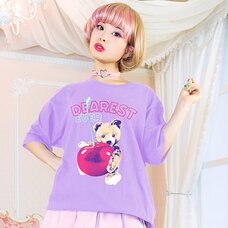 LISTEN FLAVOR Dearest Cherry Bear Big T-Shirt