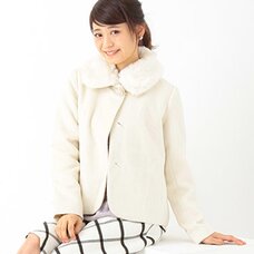 earth music&ecology Fur Tippet Coat