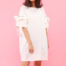 Honey Salon Shoulder Slit T-Shirt Dress