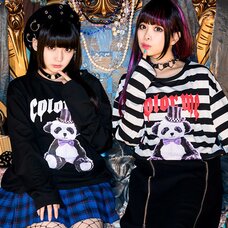 LISTEN FLAVOR Teddy Panda Big Long Sleeve T-Shirt