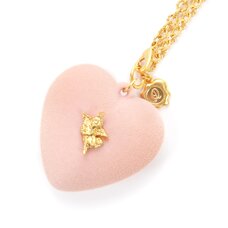 Q-pot. x Q-pid. Melty Heart Pink Necklace
