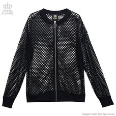 LISTEN FLAVOR Mesh Zip-up Jacket