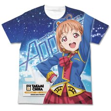 Love Live! Sunshine!! Chika Takami Happy Party Train Ver. White Graphic T-Shirt