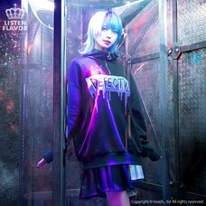 LISTEN FLAVOR Ring Detail Standing Neck Pullover
