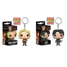 Pocket Pop! Keychain: Attack on Titan - Annie Leonhart & Levi Set