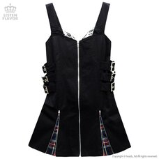 LISTEN FLAVOR Side Belt Zip-up Jumper Skirt