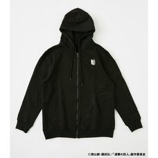 Attack on Titan R4G Survey Corps Black Zip Hoodie
