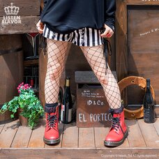 LISTEN FLAVOR Lace-Up Harness Belt Shorts