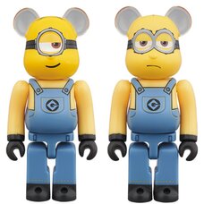 BE@RBRICK Despicable Me 3 Stuart & Kevin 100% 2-Pack