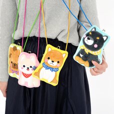 Mameshiba San Kyodai Dog Applique Coin Pouches