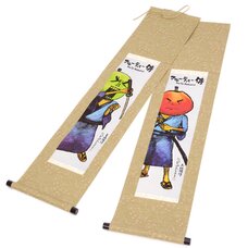 Fruity Samurai Hanging Scroll