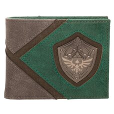 Legend of Zelda Hylian Shield Metal Emblem Bi-Fold Wallet