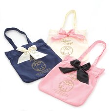 Pote Usa Loppy Satin Ribbon Tote Bag