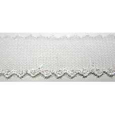 Atelier Pierrot Silver Lamé Tulle Lace